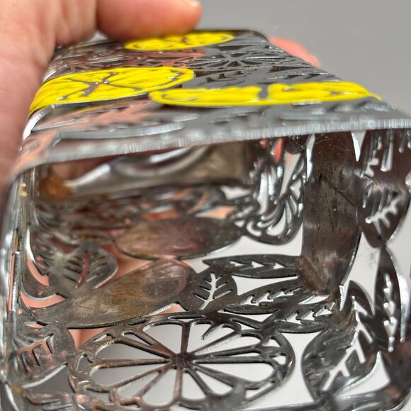 Bath & Body Works Lemon Chrome Metal Foaming Hand Soap Sleeve Holder Citrus - Picture 10 of 11